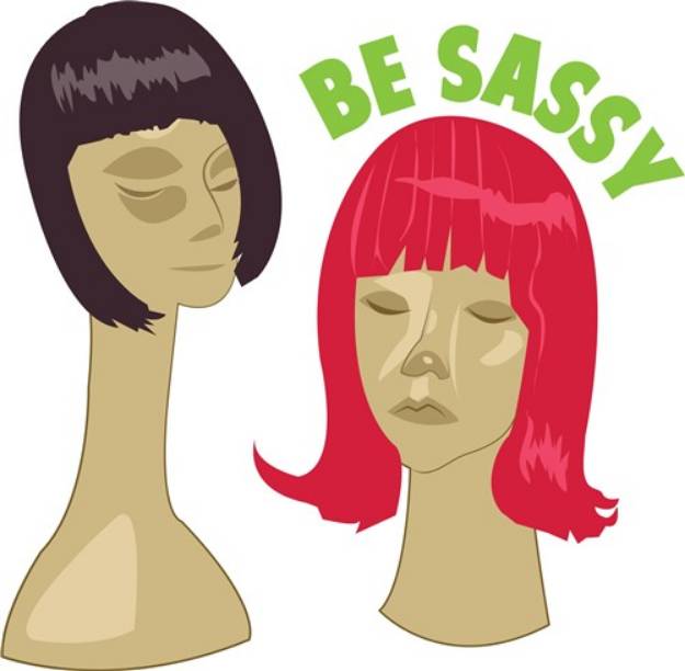 Picture of Sassy Wigs SVG File