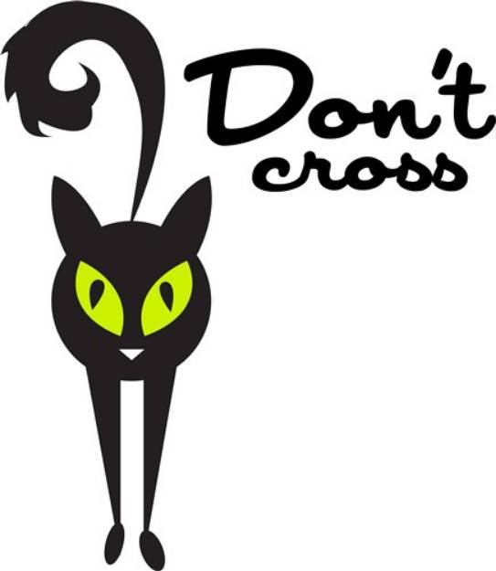 Picture of Dont Cross SVG File