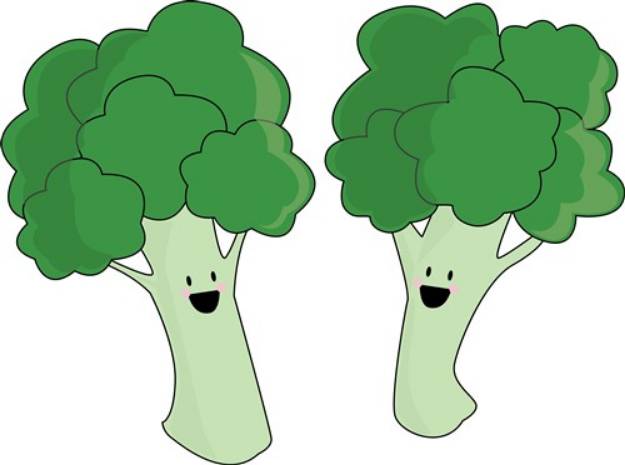 Picture of Happy Broccoli SVG File