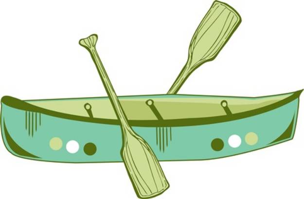 Picture of Canoe Boat SVG File