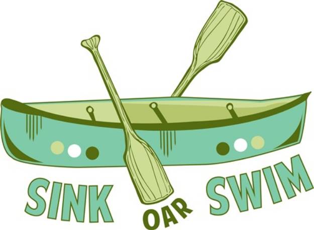 Picture of Sink Oar Swim SVG File