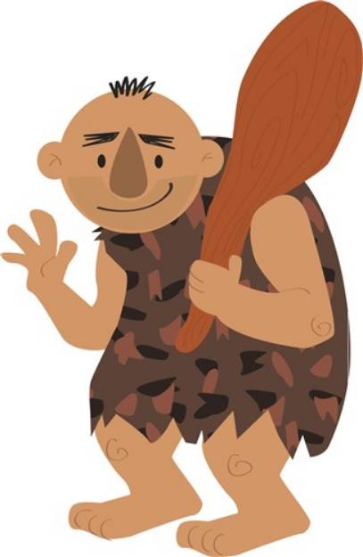 Picture of Cave Man SVG File