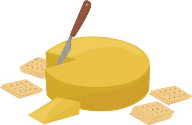 Picture of Cheese Wheel SVG File