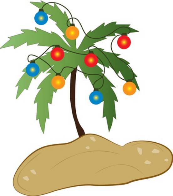 Picture of Tropical Christmas SVG File