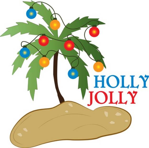 Picture of Holly Jolly SVG File