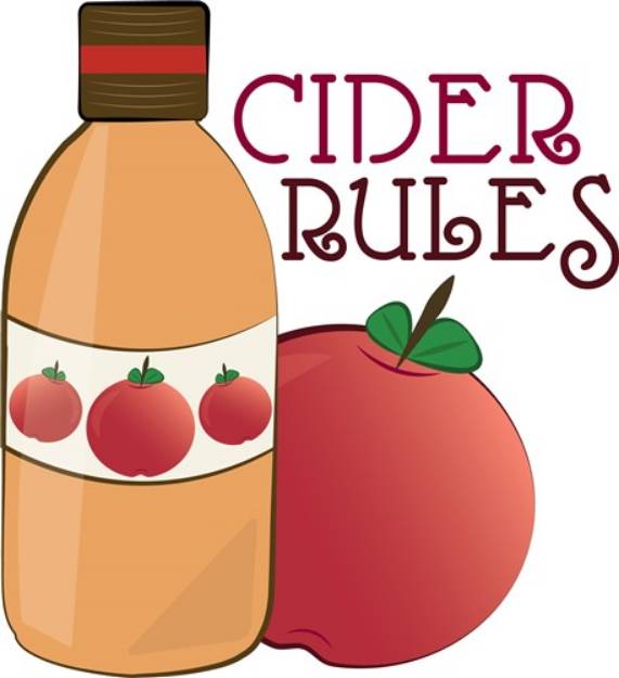 Picture of Cider Rules SVG File