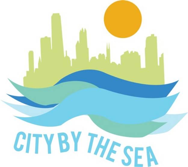Picture of City By Sea SVG File