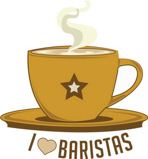 Picture of Love Baristas SVG File