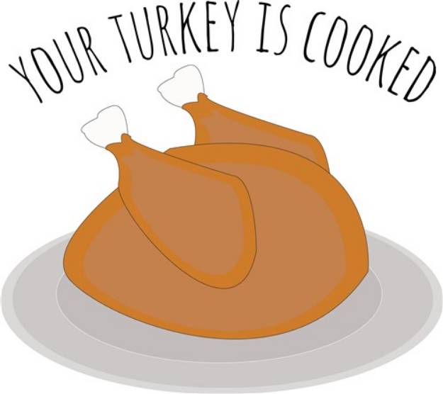 Picture of Turkey Is Cooked SVG File