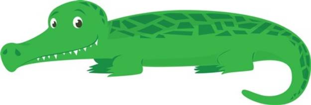 Picture of Cute Crocodile SVG File