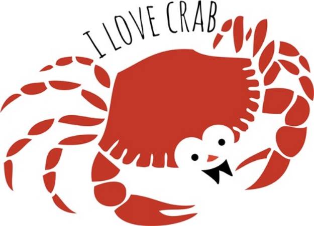 Picture of Love Crab SVG File