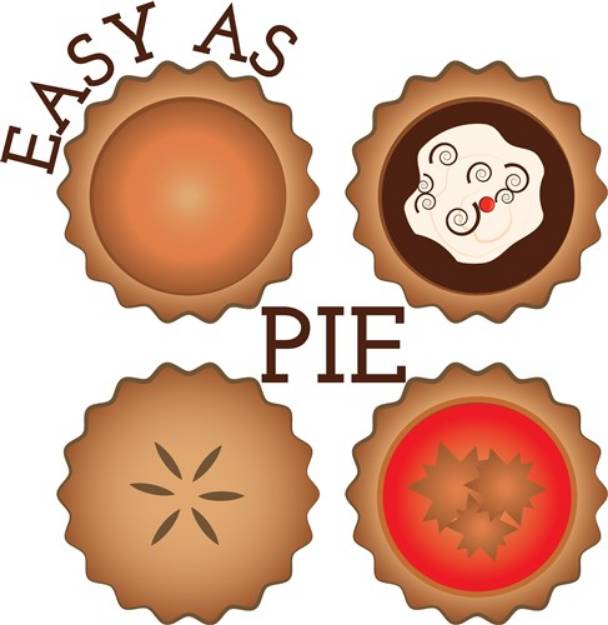 Picture of Easy As Pie SVG File