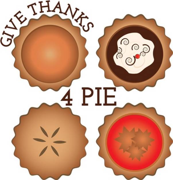 Picture of Thanks 4 Pie SVG File