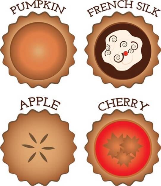 Picture of Dessert Pies SVG File