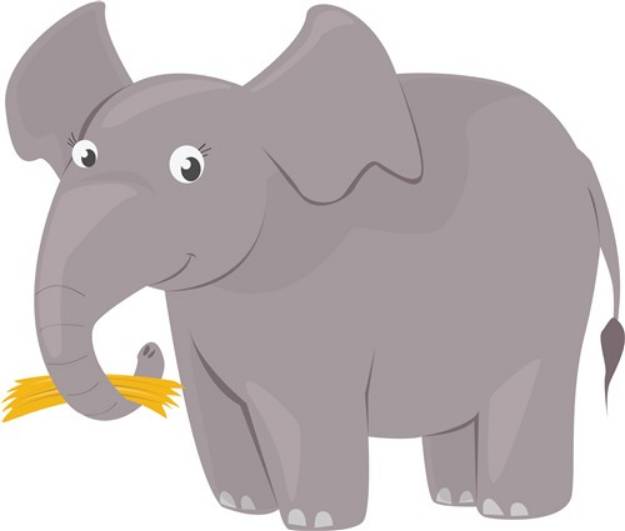 Picture of Happy Elephant SVG File