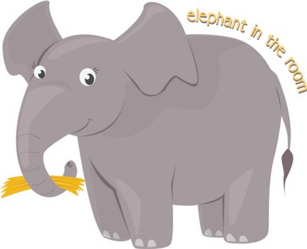 Picture of Elephant In Room SVG File