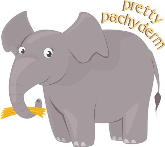 Picture of Pretty Pachyderm SVG File