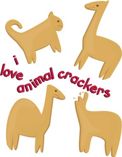 Picture of Love Animal Crackers SVG File