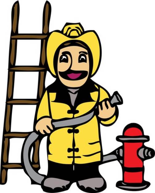 Picture of Fireman SVG File