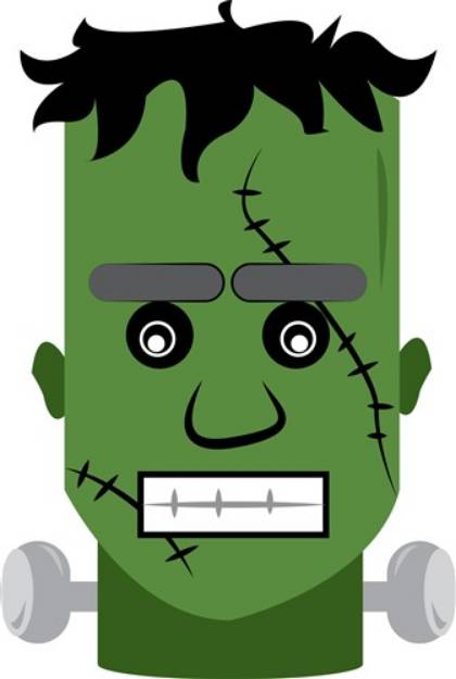 Picture of Frankenstein Head SVG File