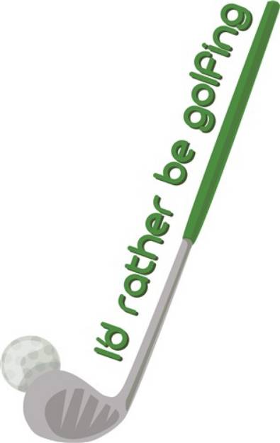Picture of Rather Be Golfing SVG File