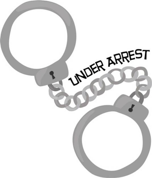 Picture of Under Arrest SVG File
