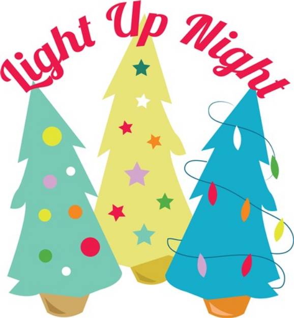 Picture of Light Up Night SVG File