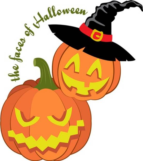 Picture of Faces Of Halloween SVG File