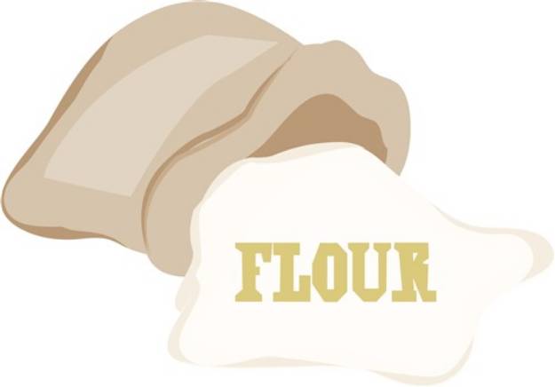Picture of Bag Of Flour SVG File