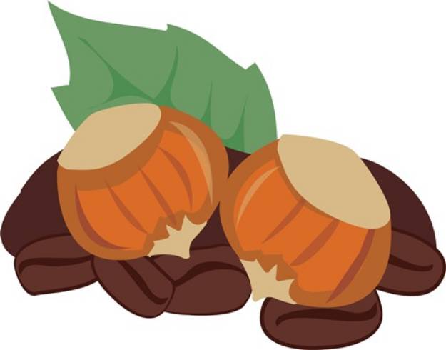 Picture of Hazelnuts & Coffee Beans SVG File
