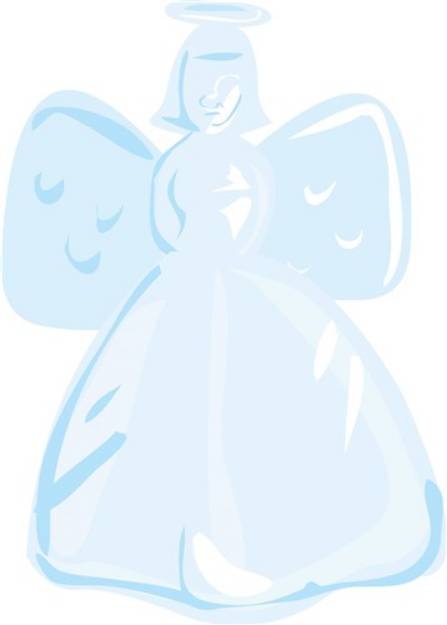 Picture of Holiday Angel SVG File
