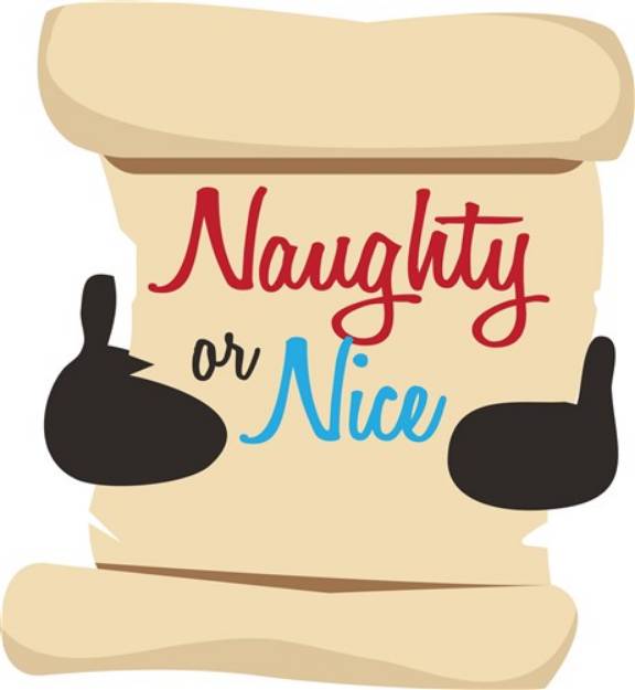 Picture of Naughty Or Nice SVG File