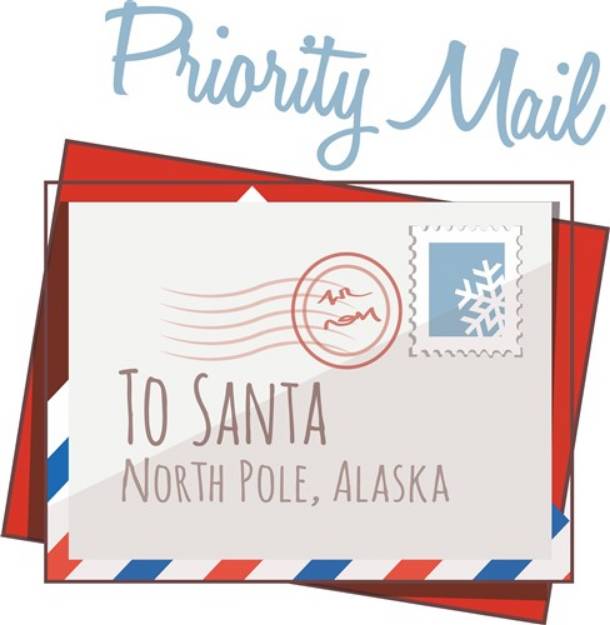 Picture of Priority Mail SVG File