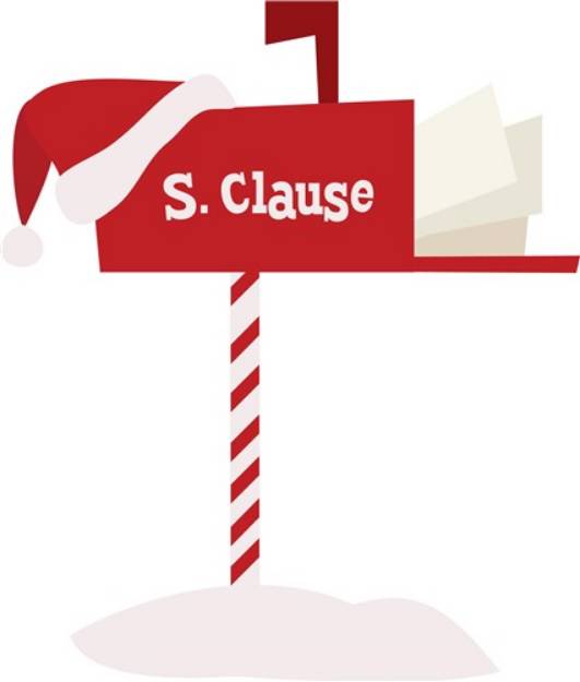 Picture of Santa Mailbox SVG File