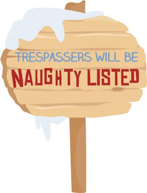 Picture of Naughty Trespassers SVG File