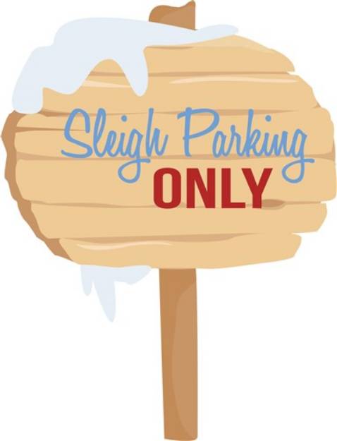 Picture of Sleigh Parking SVG File