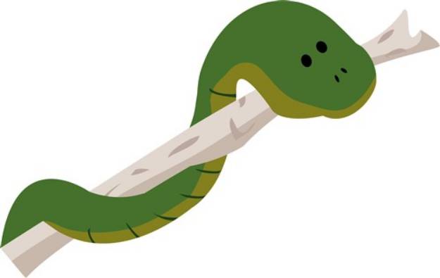 Picture of Green Snake SVG File