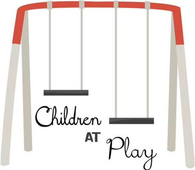Picture of Children At Play SVG File