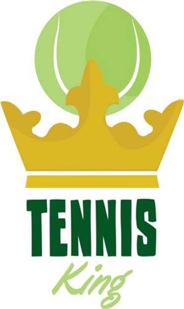 Picture of Tennis King SVG File