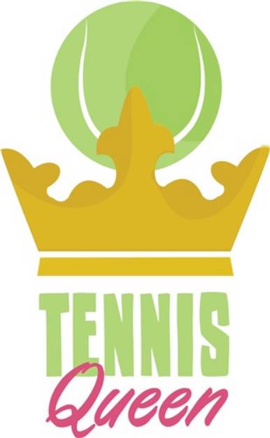 Picture of Tennis Queen SVG File