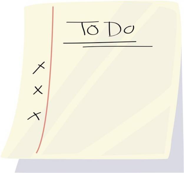 Picture of To Do List SVG File