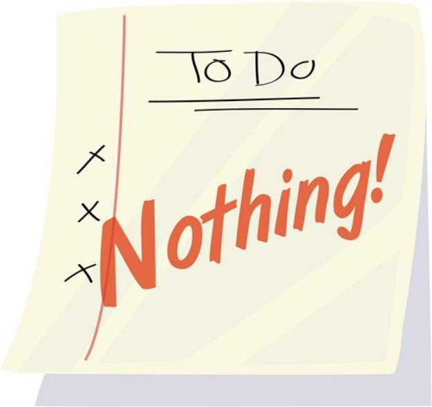 Picture of Do Nothing SVG File