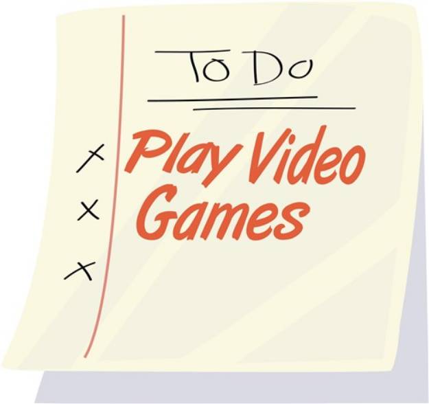 Picture of Play Video Games SVG File
