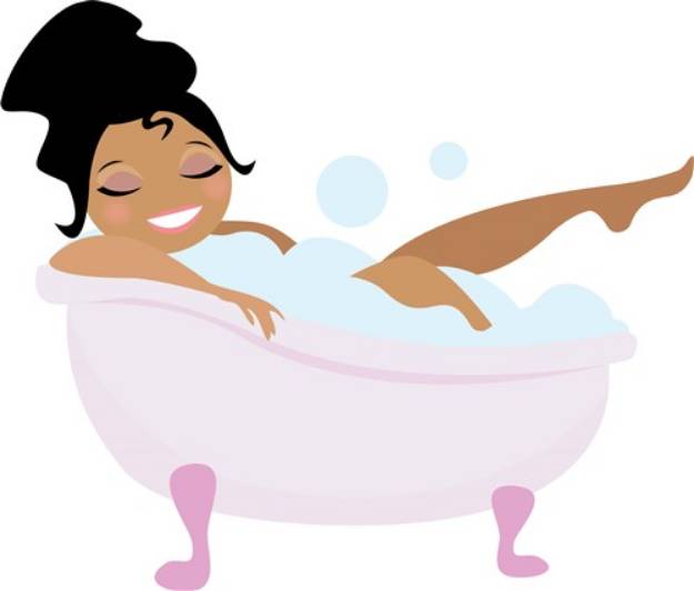 Picture of Ladys Bubble Bath SVG File