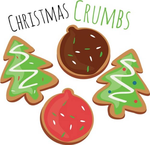 Picture of Christmas Crumbs SVG File