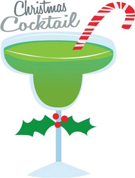 Picture of Christmas Cocktail SVG File