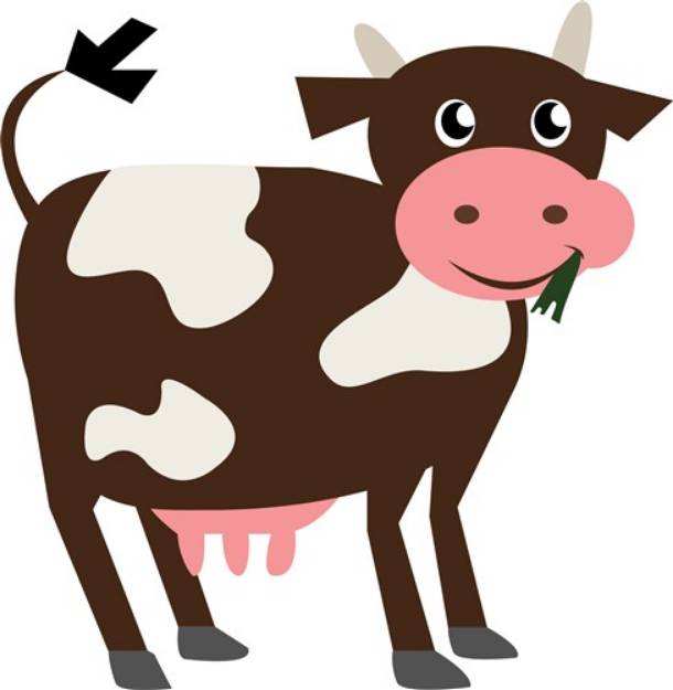 Picture of Dairy Cow SVG File
