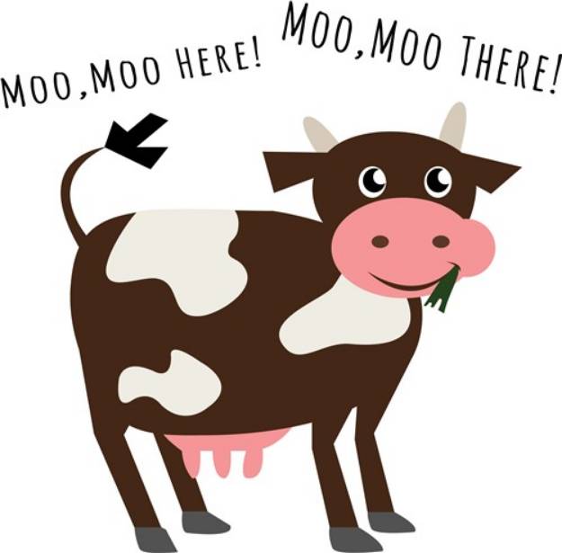 Picture of Moo Moo Here SVG File