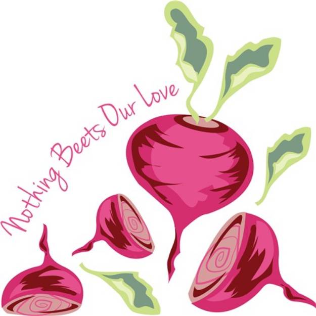 Picture of Beets Our Love SVG File