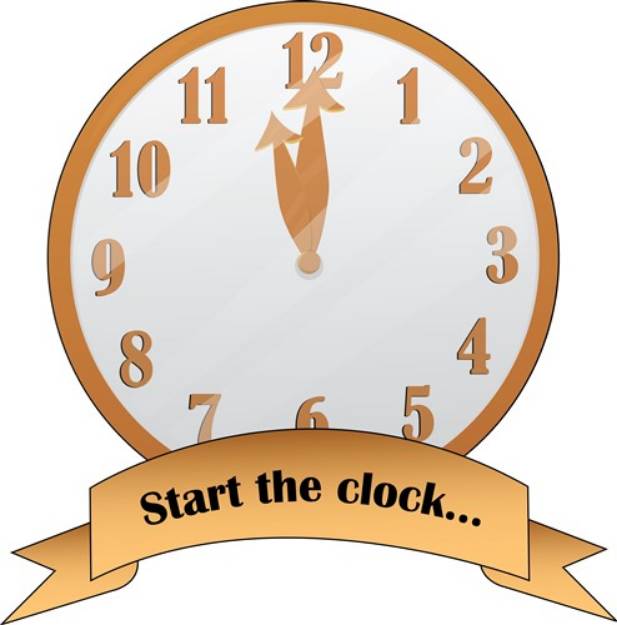 Picture of Start The Clock SVG File